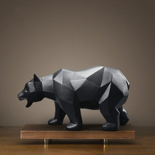 Sculpture Black Bear Statue Resin Home Decor Bears Statues Animal Nordic Figurine Decoration Home Decoration Accessories Modern